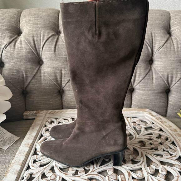 La Canadienne Fleece Lined Zip Up Heels Boots Women’s 8.5 - Picture 6 of 11